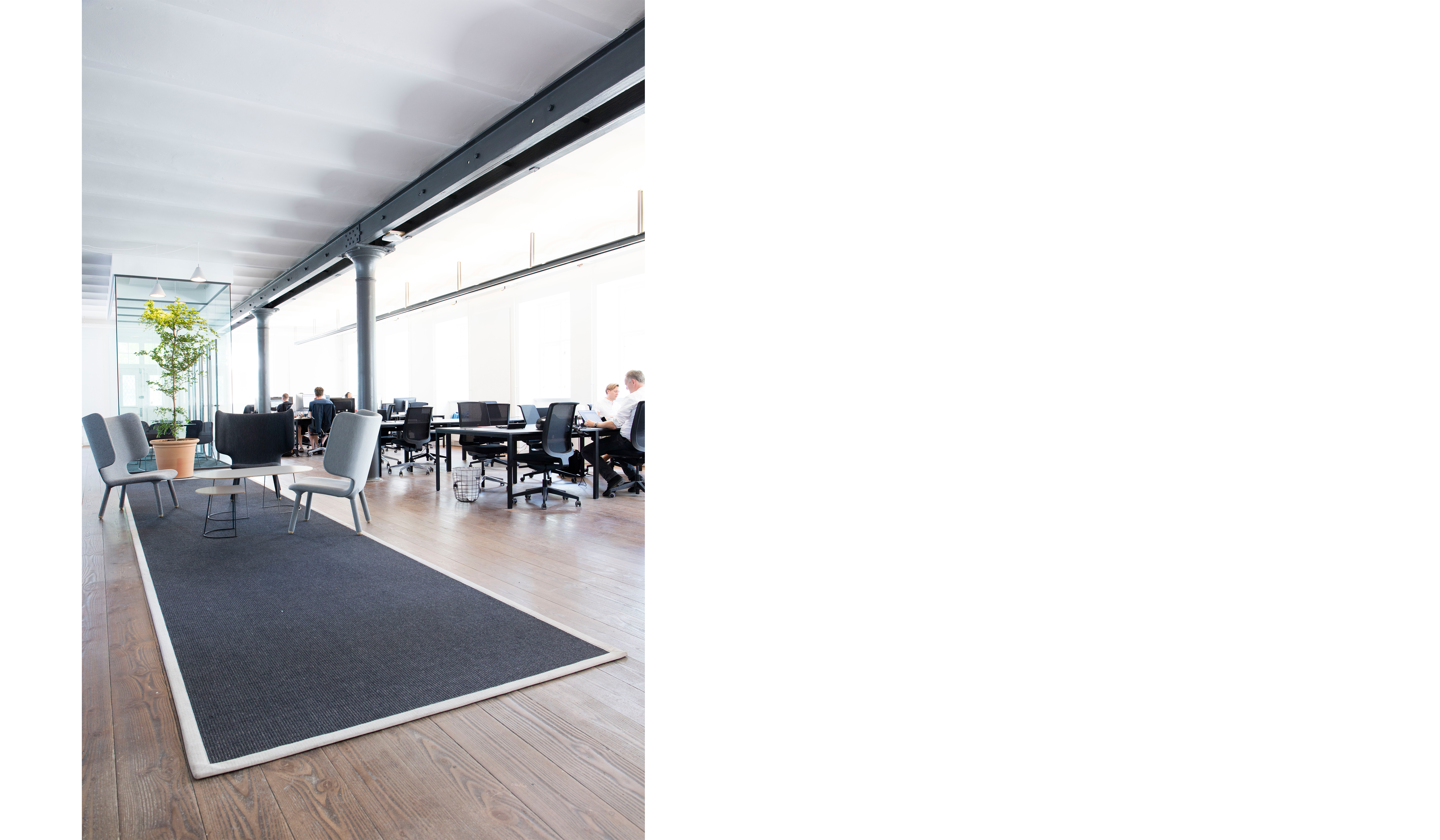 Rainmarks Loft-afpassede tæpper i sisal med kantebånd (1)