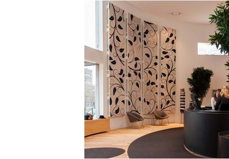 fraster, filt, Plus, felt, uldfilt, akustik, udsmykning, indretning, design, akustik panel, lyddæmpning, twister, akustik panel, filtfarver, dekoration