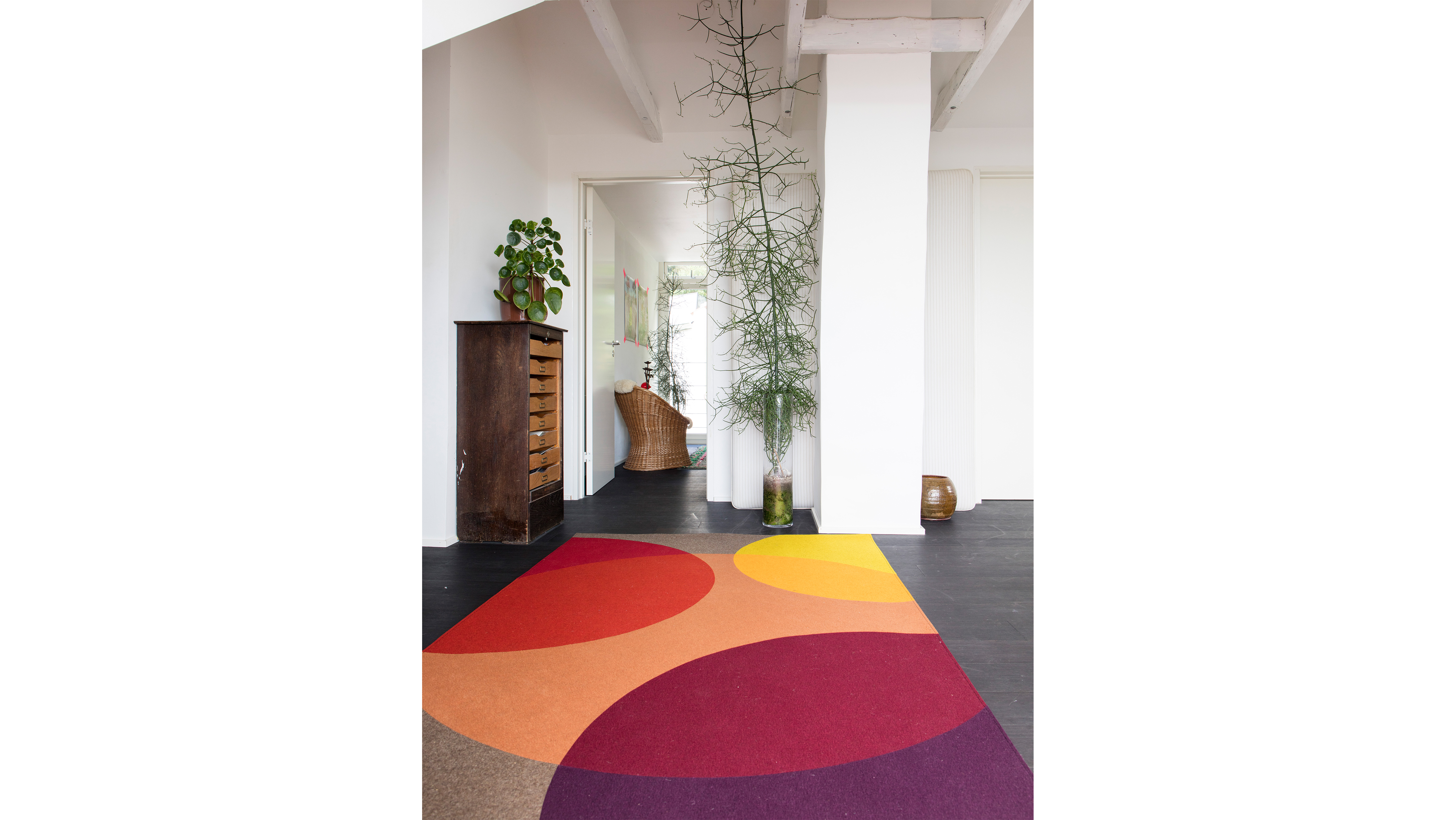 Filt tæppe, design reflect stue