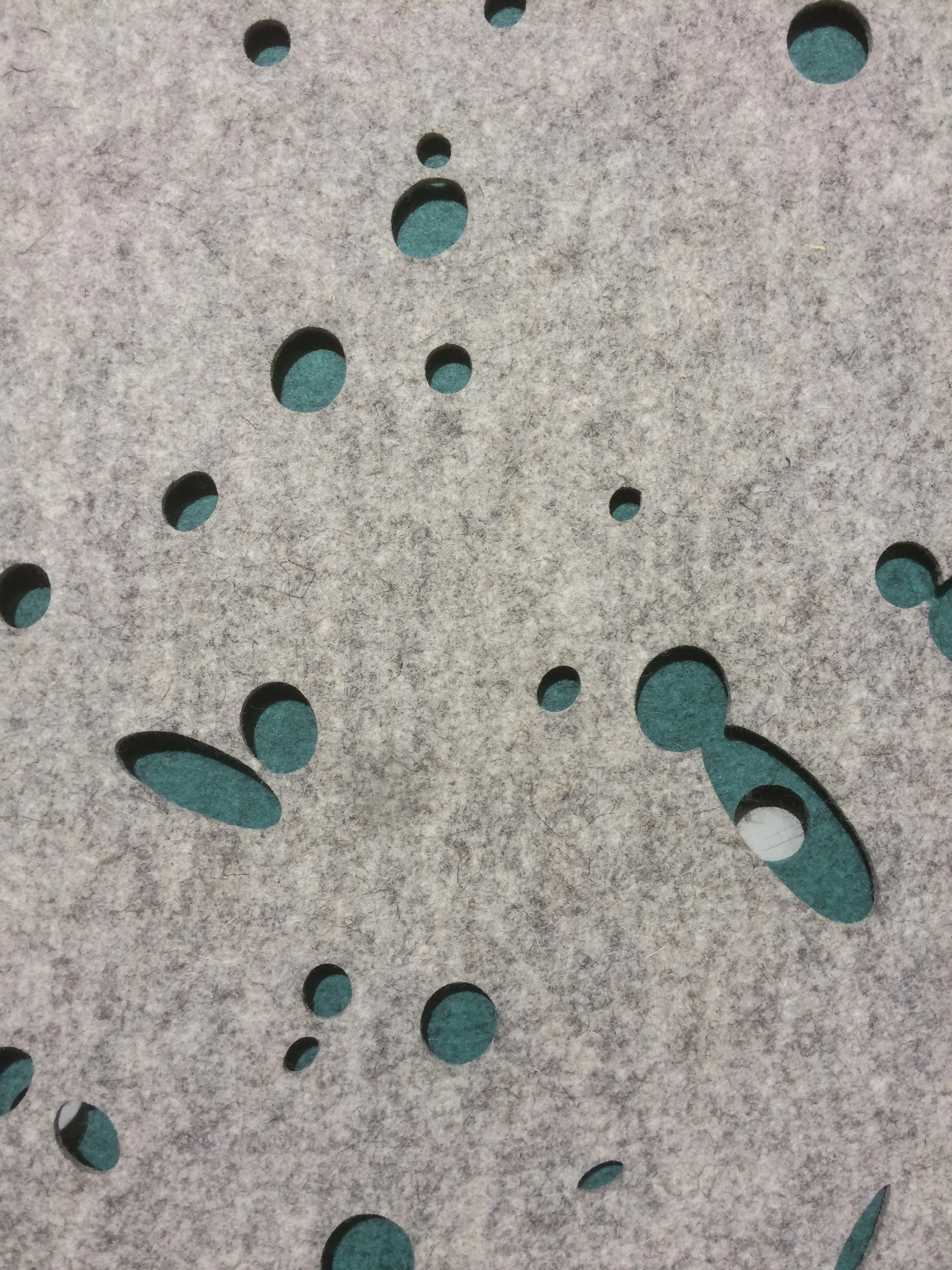 CoverDouble i filt grå og mint farve