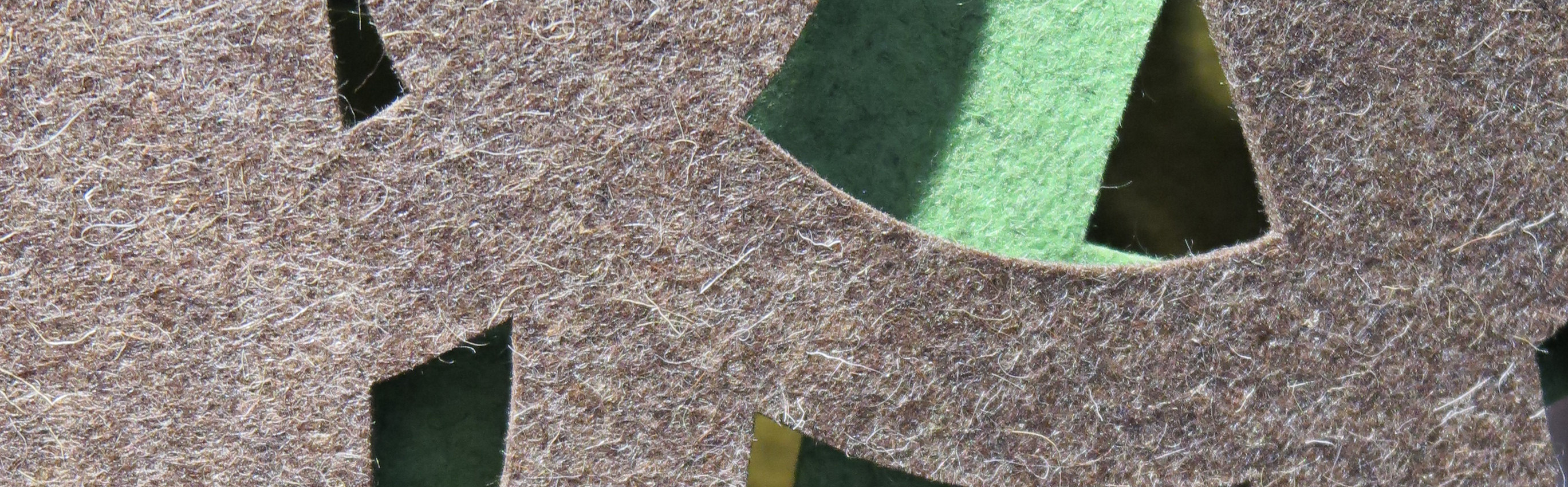 CoverDouble i filt brun og grøn farve