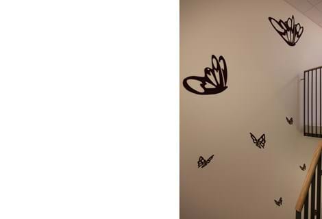 Ok plejehjem, udsmykning med sommerfugl i fraster filt