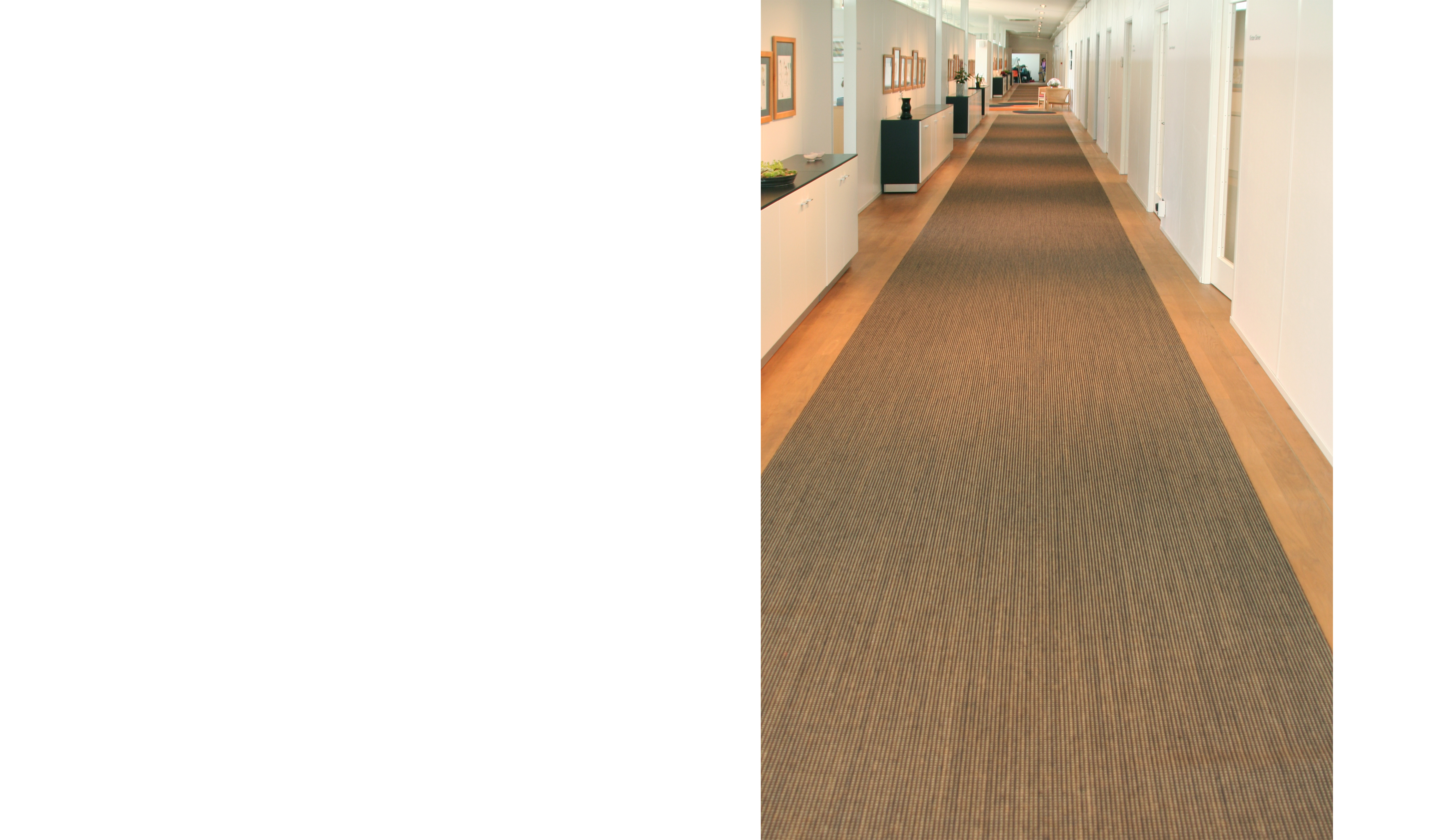 Sisal tæppe i lang gang