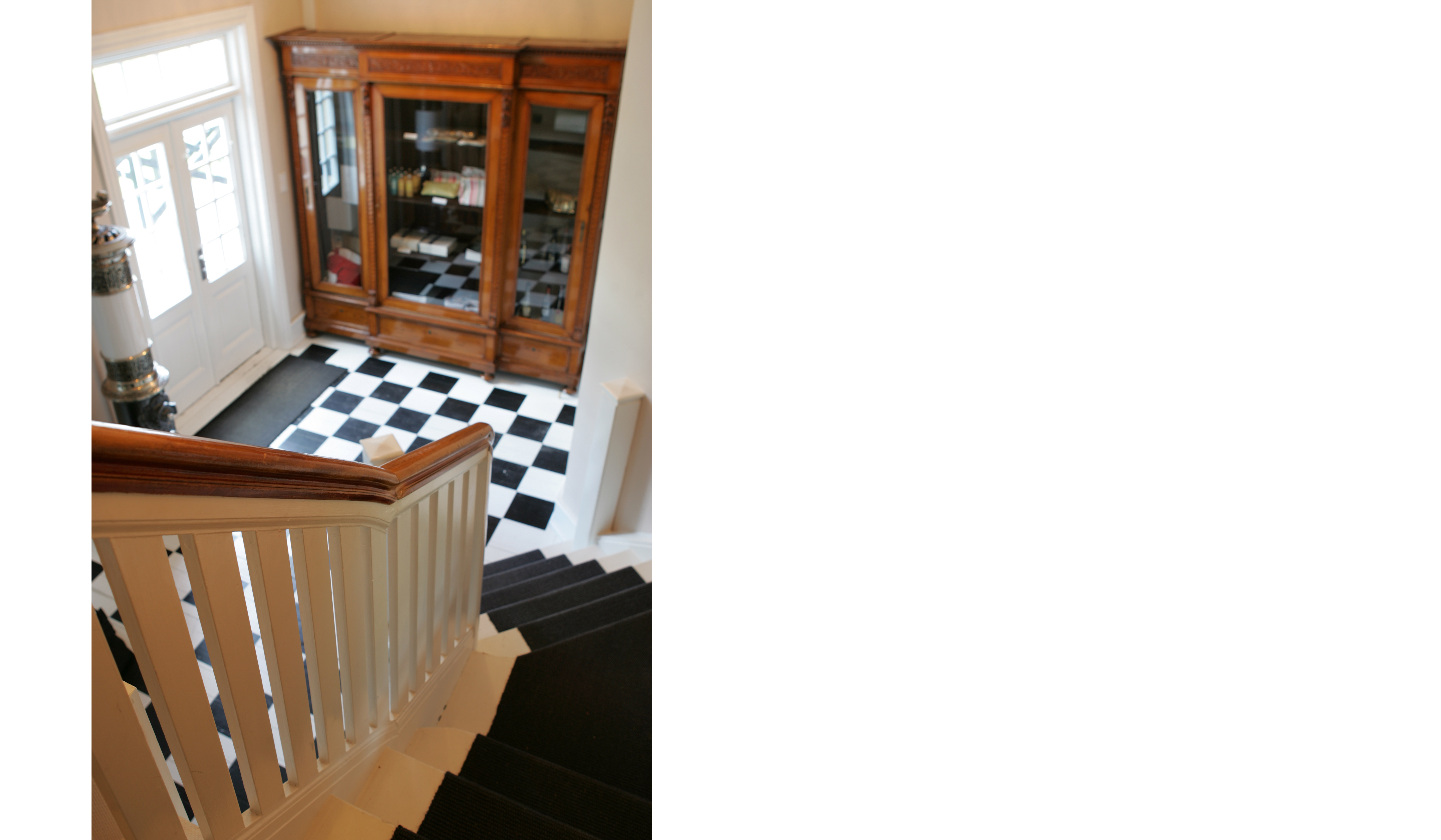 Niels Bugges hotel trappe ned-a, sisal løber