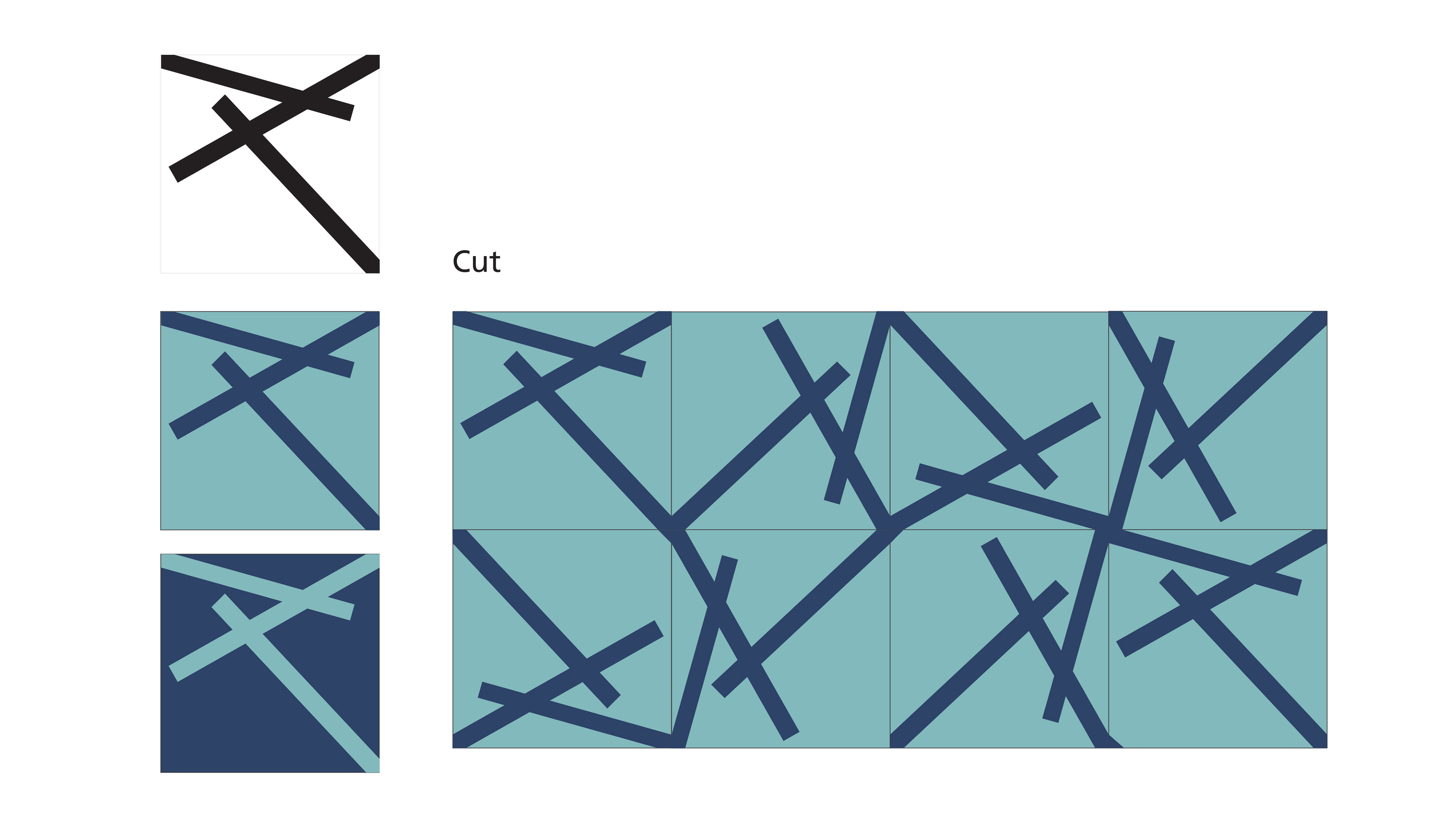Filtmønster cut