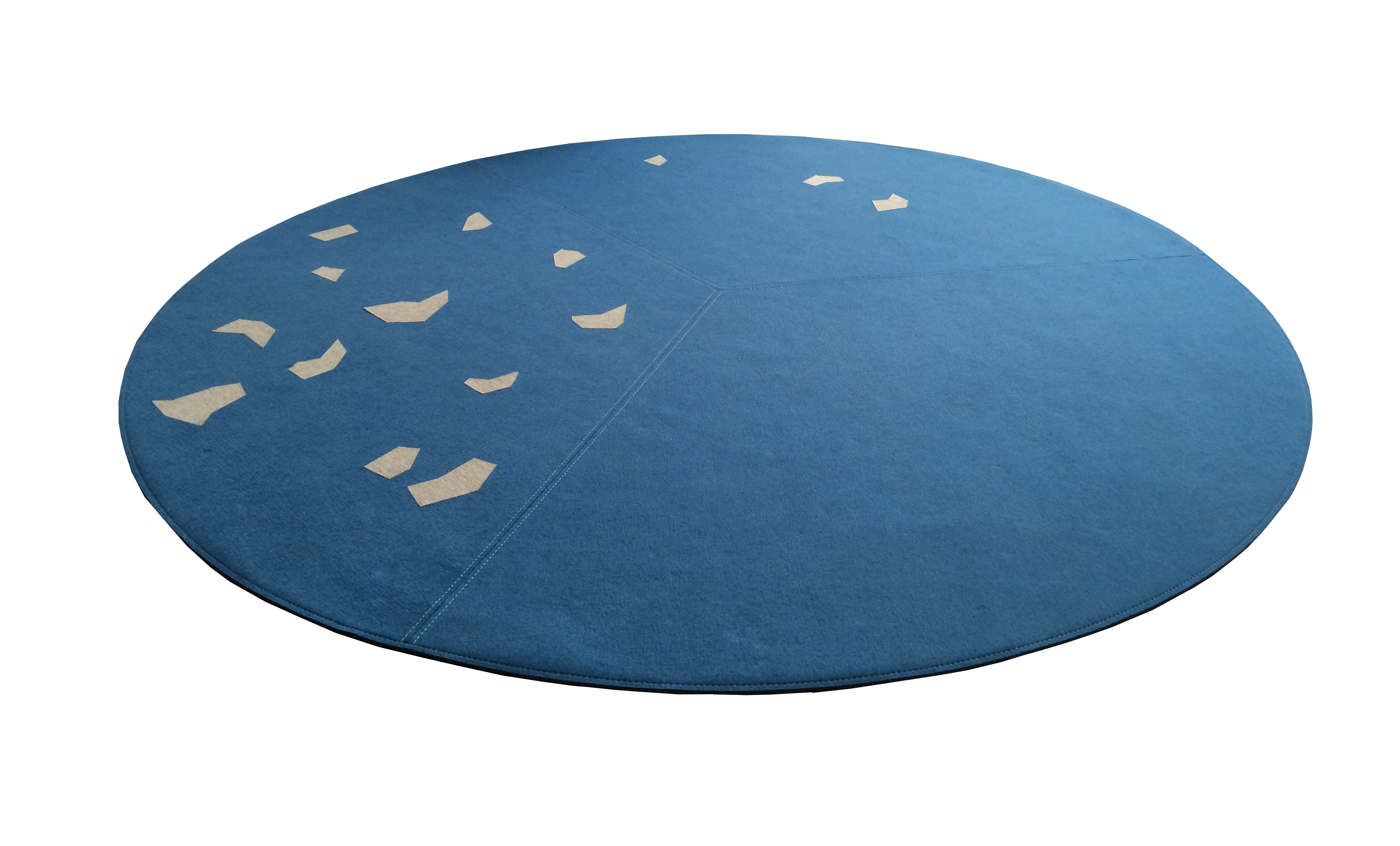 blår filttæppe cirkel