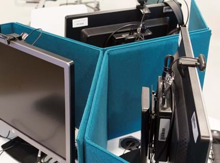 Fraster filt bordskærm model ZigZag