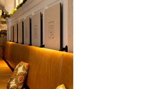 TwisterPlus akustikpanel med filt på Restaurant de Rozzario (5)