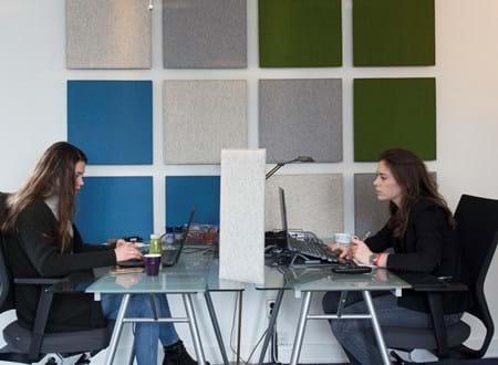 TwisterPlus akustikpaneler med filt på kontor (1)