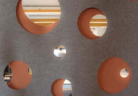 anthracite filttæppe på kontor