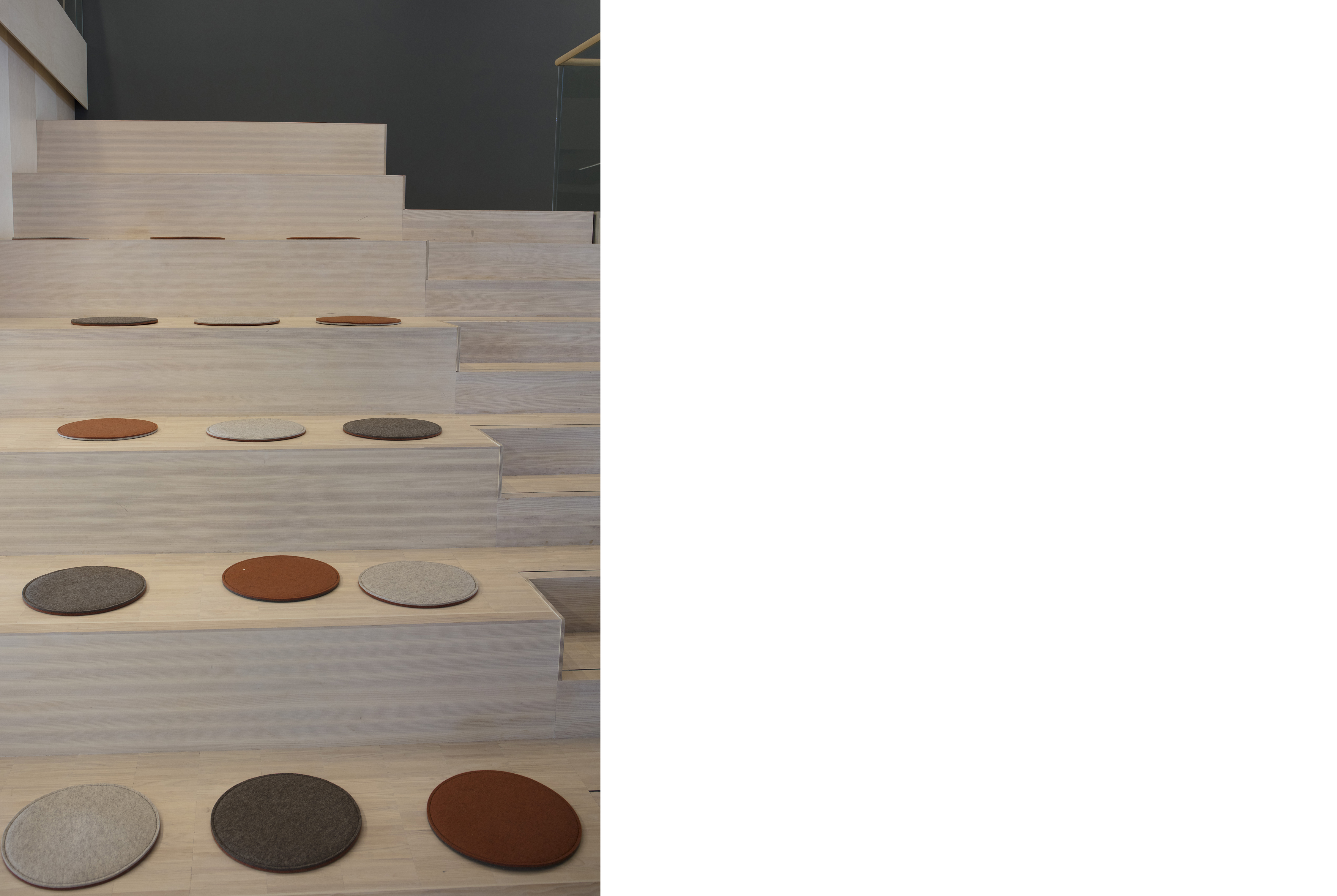 filtpuder på trappe