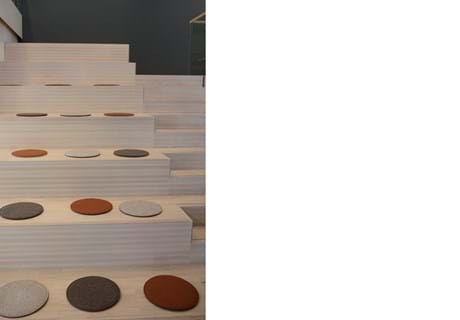 filtpuder på trappe