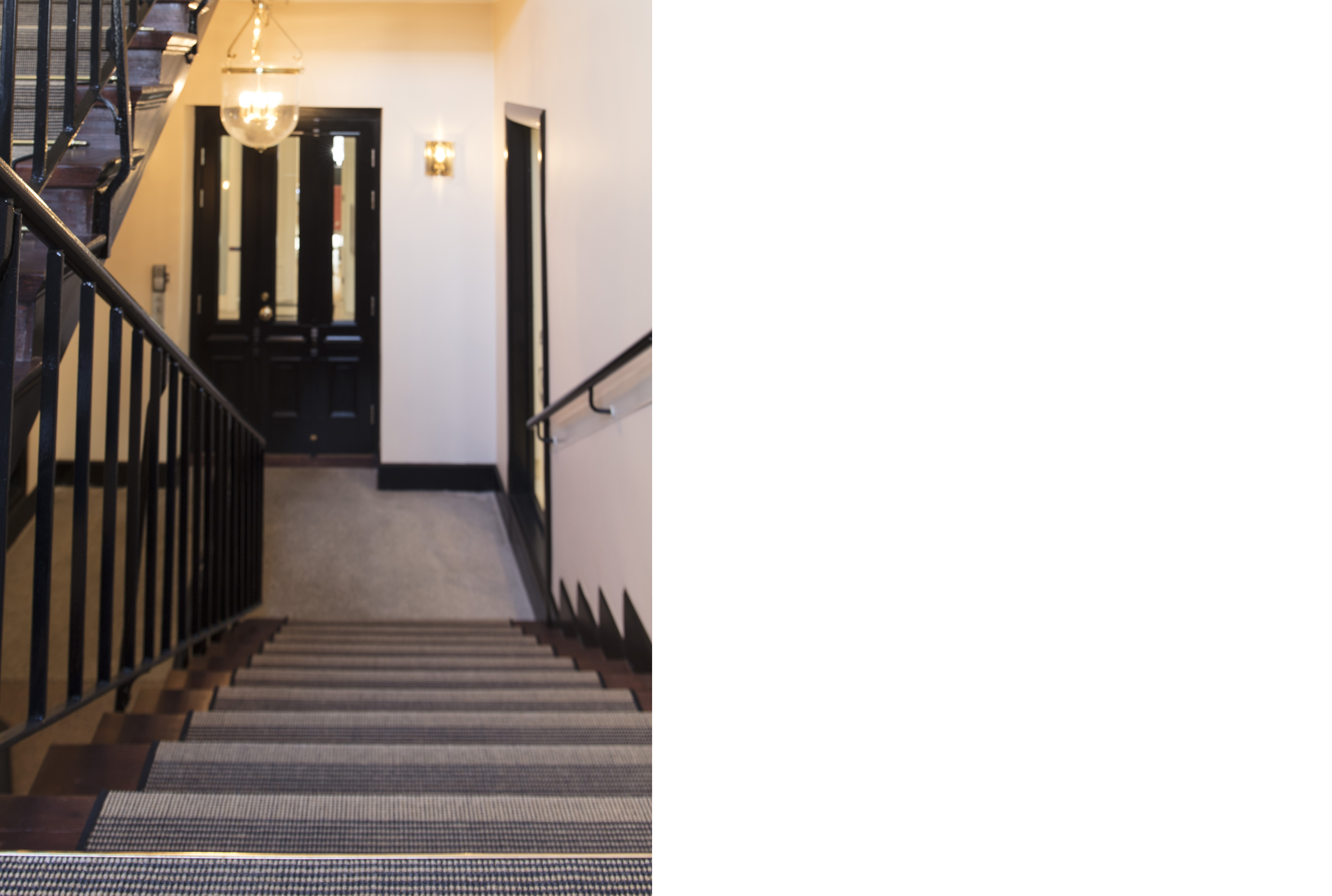 Mellau tæppeløber i sisal på trappe