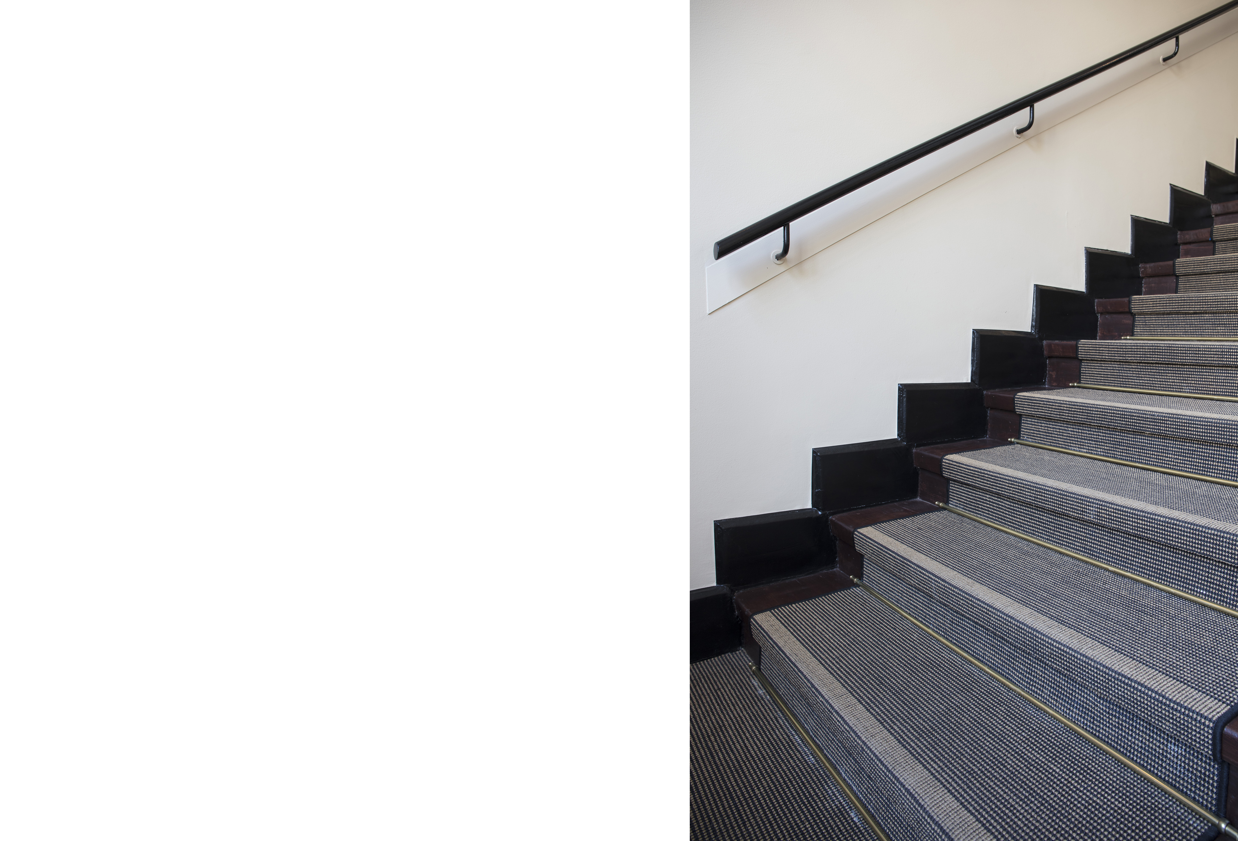 Mellau tæppeløber i sisal på trappe (1)