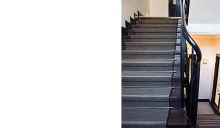 Mellau tæppeløber i sisal på trappe (6)