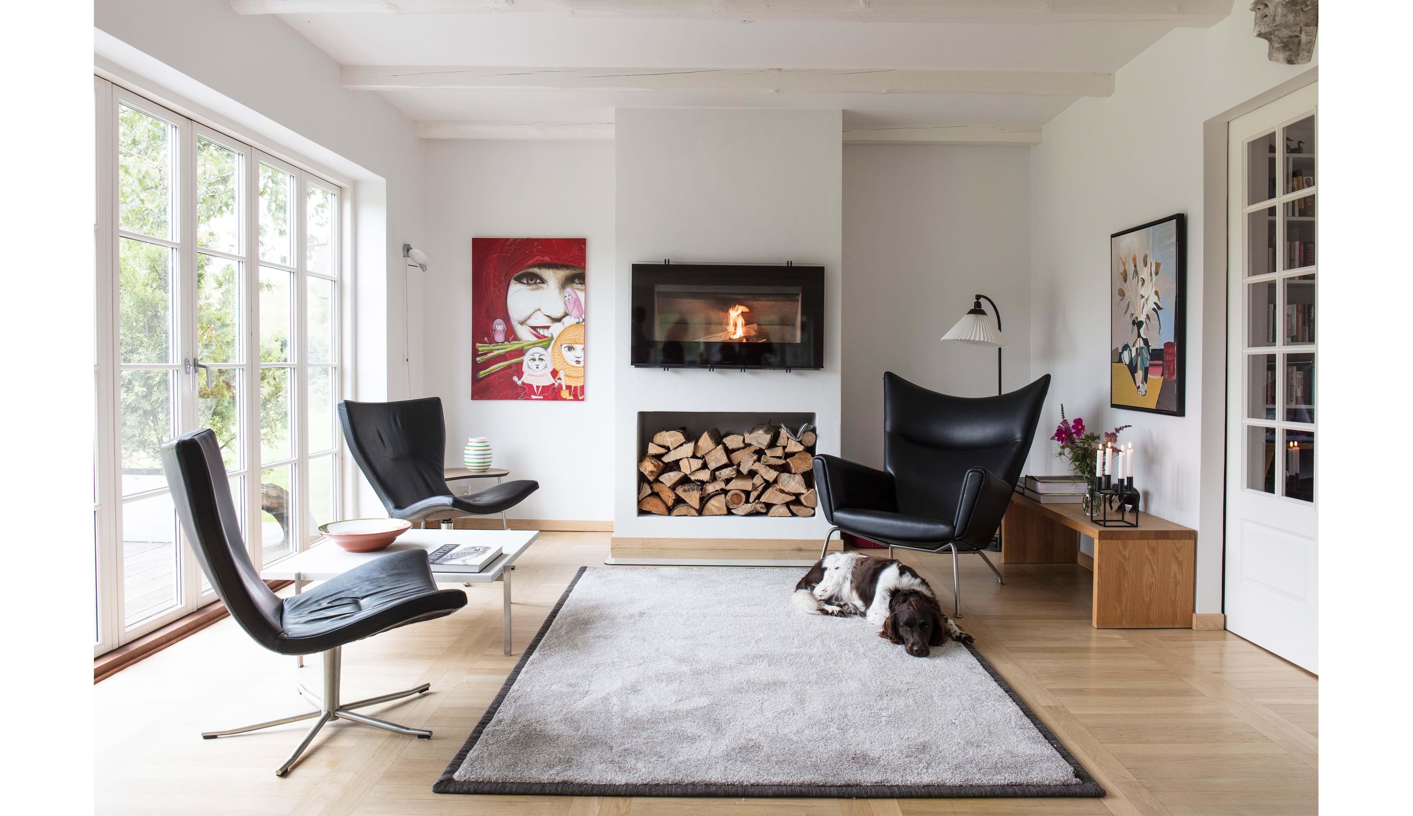 Get inspiration for use of area rugs in living room dining room Haveindretning inspiration