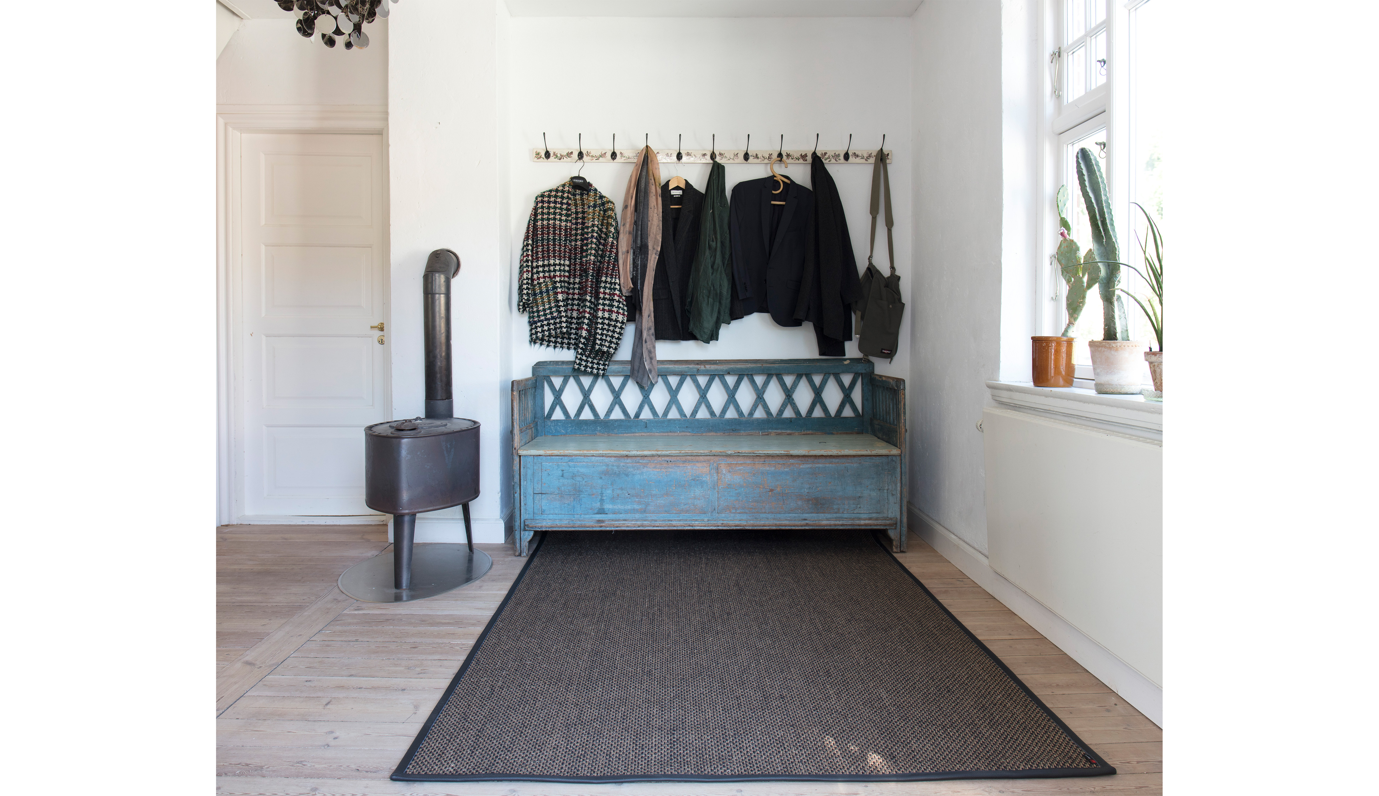 Sisal løber multicolor schaft i entre