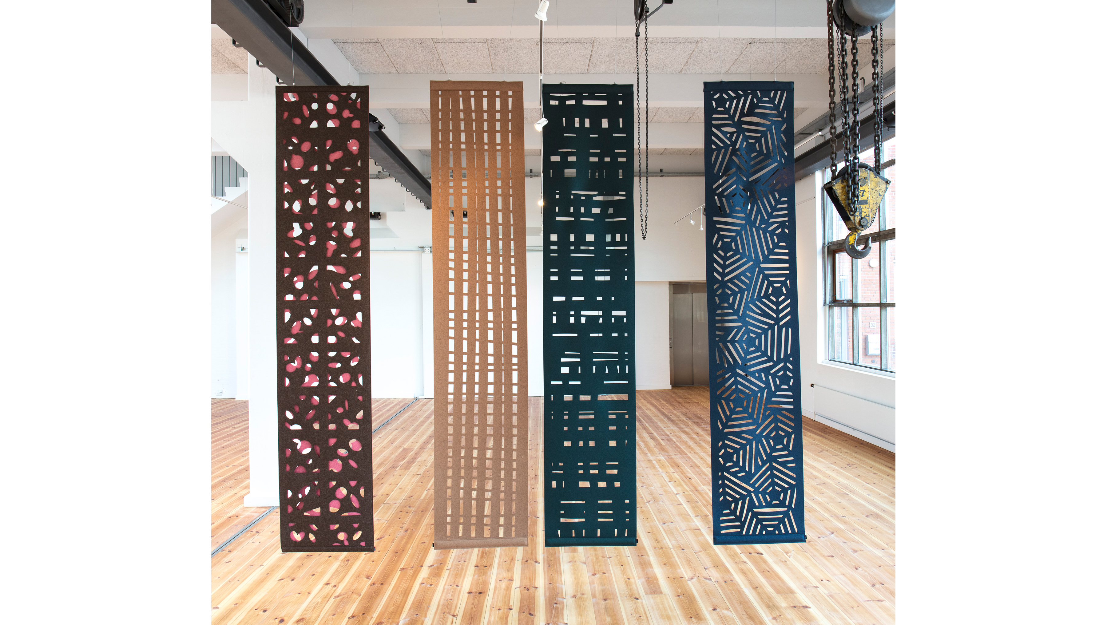 Covers, filt, rumafskærmning, akustik, design, felt, acoustic, rumdeler,