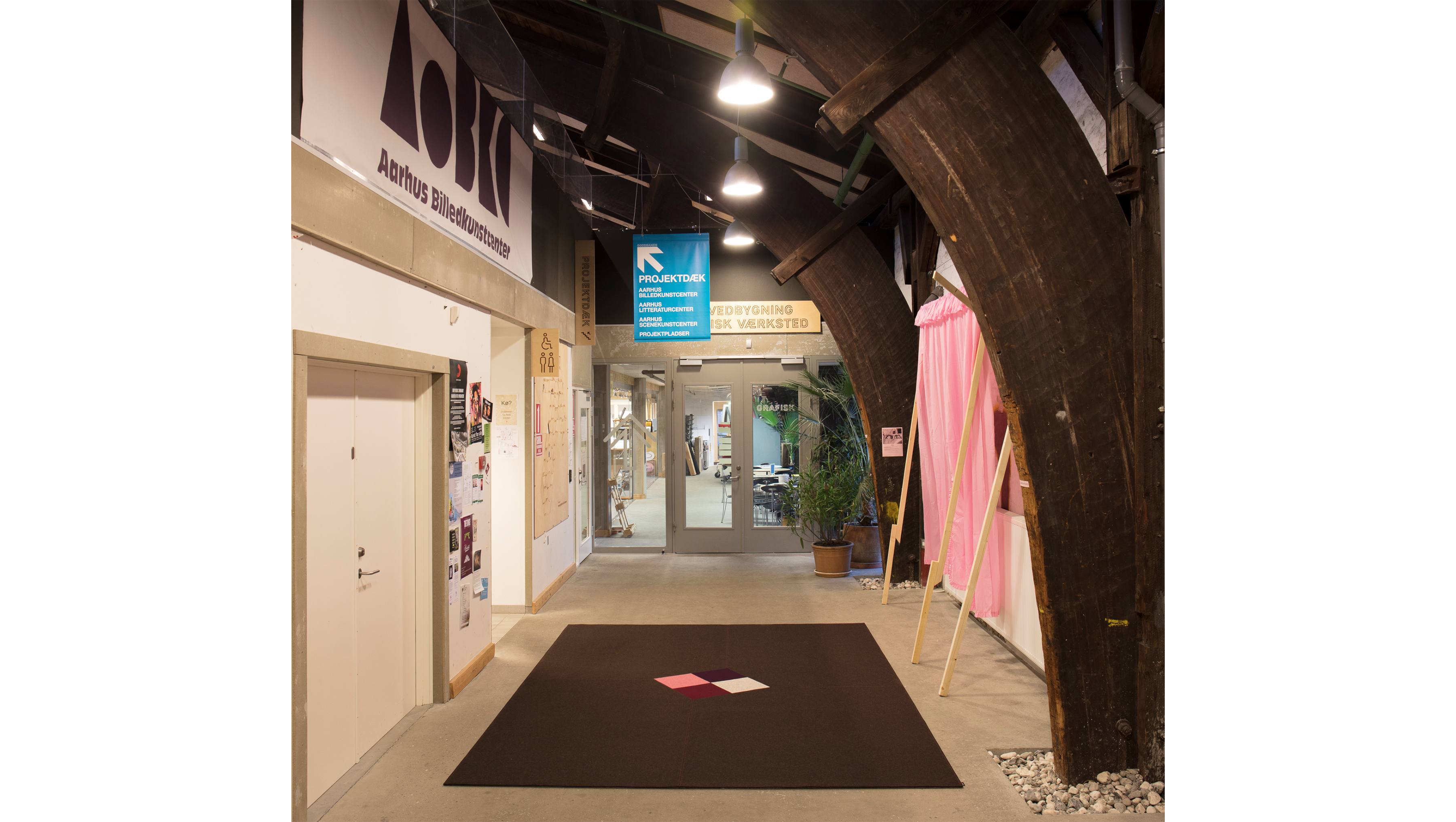 Filttæppe design Cubic