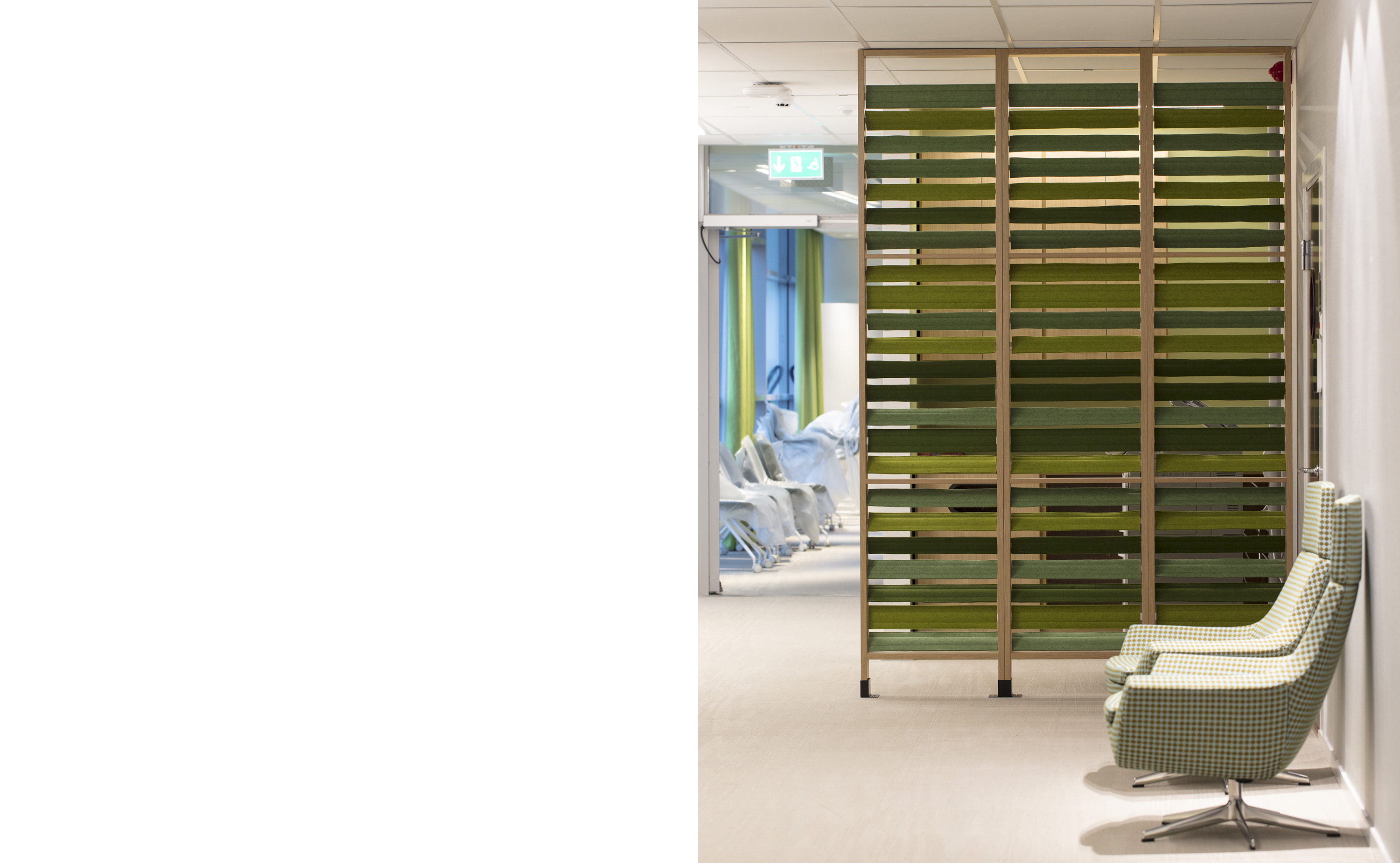 Karolinska, filt lameller, rumafskærmning (4)