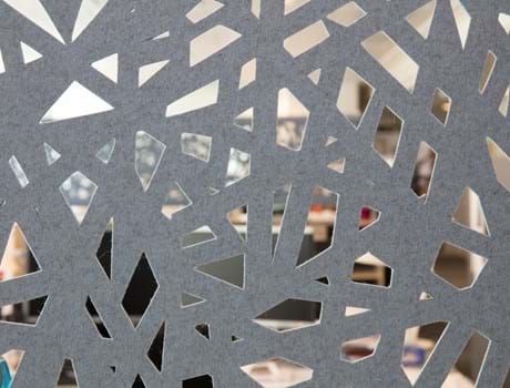 Økonomi og indenrigsministeriet, CoverSingle, fraster, filt, cover, rumafskærmning, roomdivider, akustik, uld filt, inspiration, design, indretning, afskærmning, filt på glas,