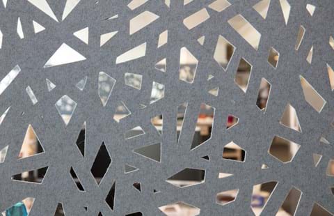 Økonomi og indenrigsministeriet, CoverSingle, fraster, filt, cover, rumafskærmning, roomdivider, akustik, uld filt, inspiration, design, indretning, afskærmning, filt på glas,