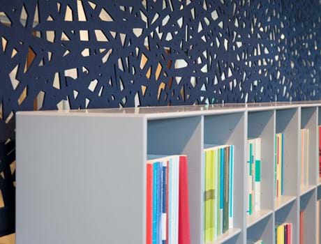 Økonomi og indenrigsministeriet, CoverSingle, fraster, filt, cover, rumafskærmning, roomdivider, akustik, uld filt, inspiration, design, indretning, afskærmning, filt på glas,