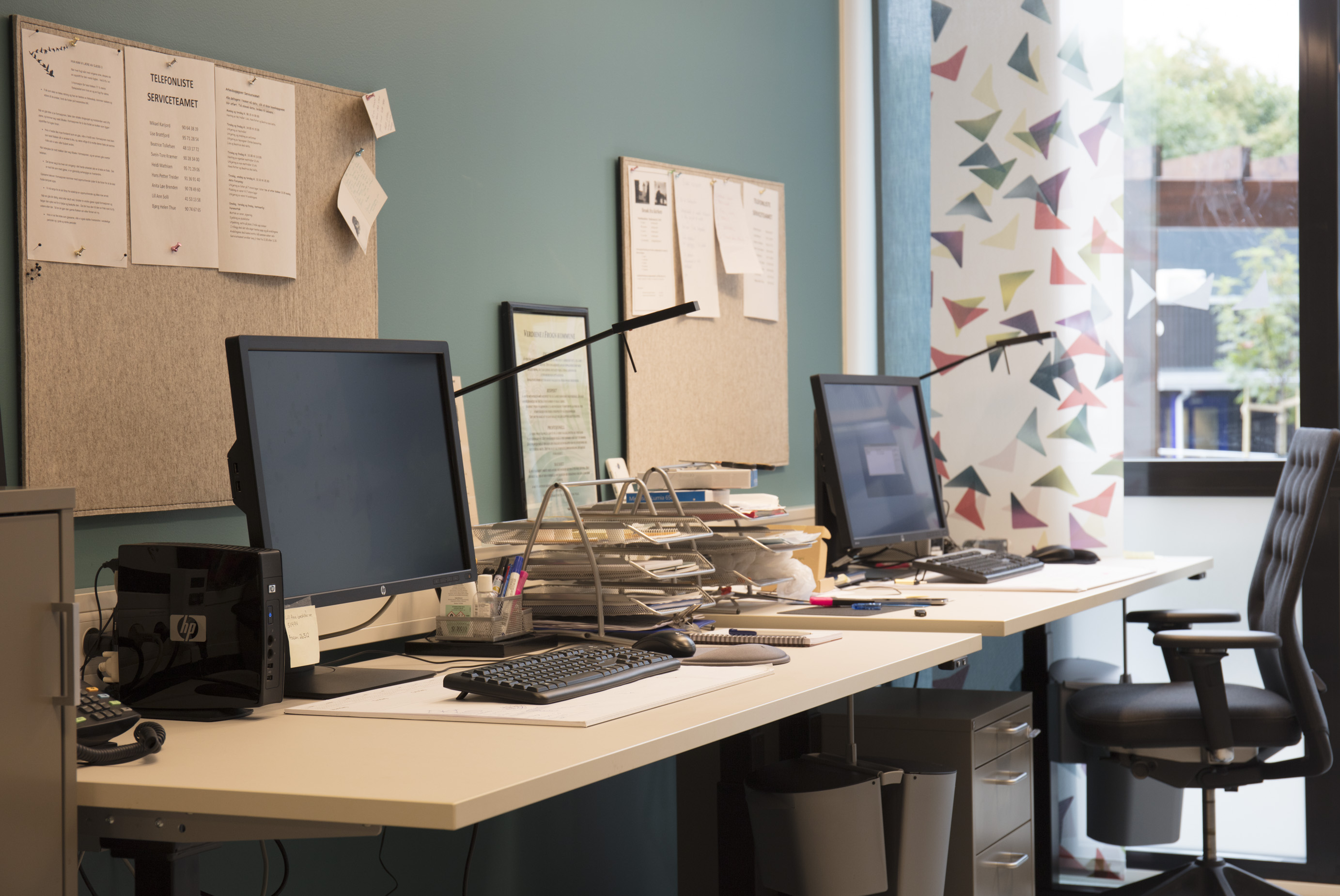 Ulleryd Helsebyg, fraster, filt, PinDot, opslagstavle, pin board, roomdivider, akustik, uld filt, inspiration, design, indretning, filttavle, udsmykning