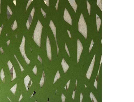 Rumafskærmning med grøn Fraster filt kontor