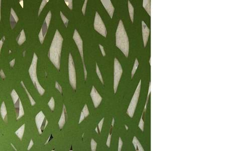 Rumafskærmning med grøn Fraster filt kontor