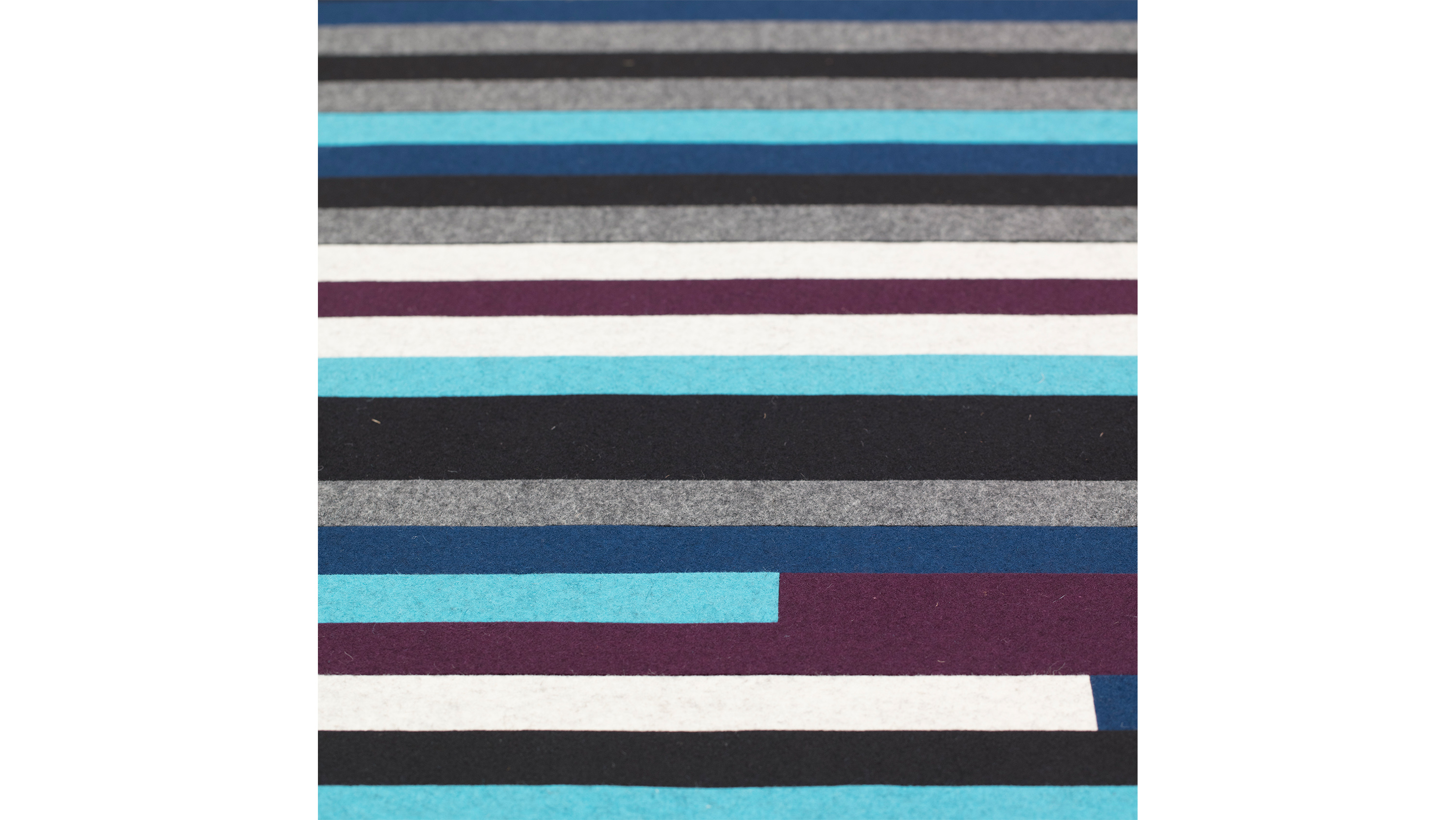 Filt tæppe design Zenith detalje