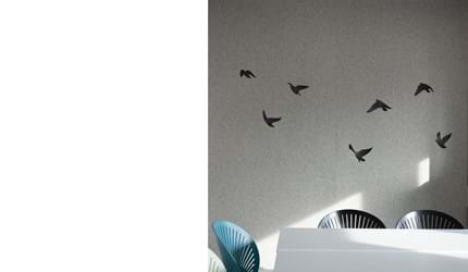 Filt gardin med fugle udskæringer på kontor (5)