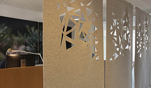 Covers rumdeler i filt, Nørrebro sundhedshus promo.