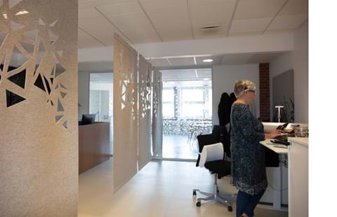 Covers rumdeler i filt, Nørrebro sundhedshus (1)