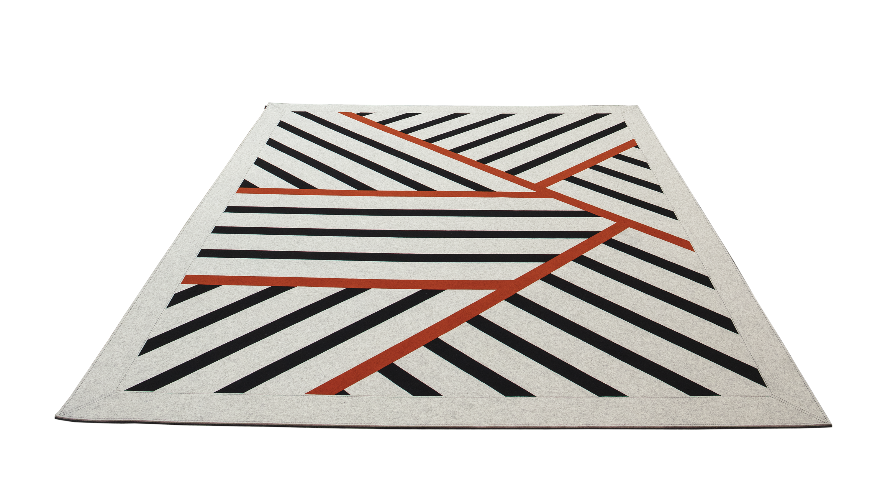 Filt tæppe design Zebra.