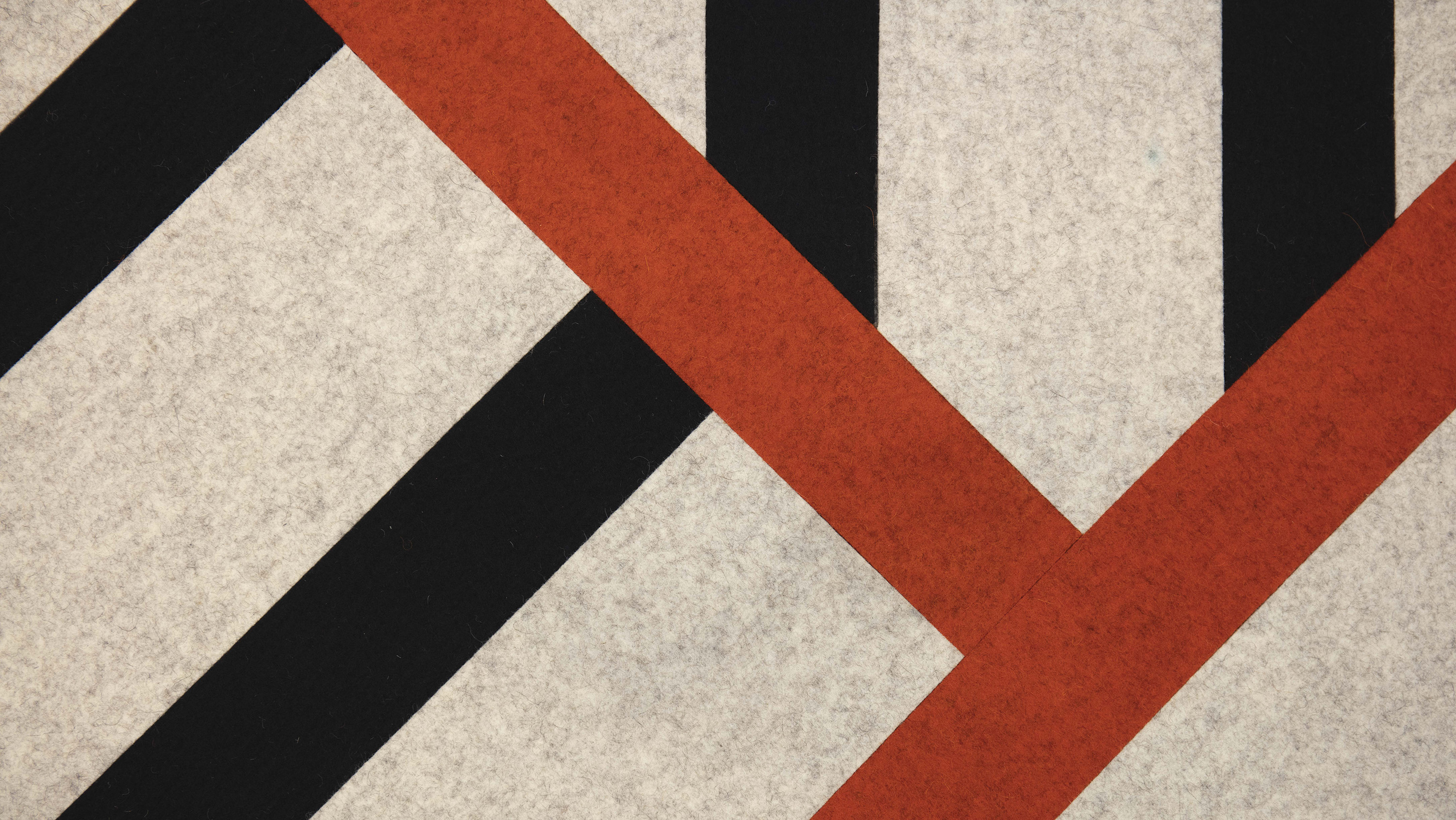 Filt tæppe design Zebra detalje