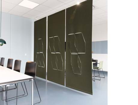 fraster, filt, cover, rumafskærmning, roomdivider, akustik, uld filt, inspiration, design, indretning, afskærmning, felt, wool felt, acoustic and decoration,