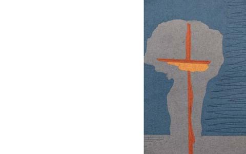 Kunstnerisk altertæppe i filt skallerup kirke (3)