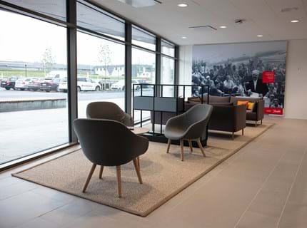 Afpasset sisal tæppe kvalitet Almadi i lounge