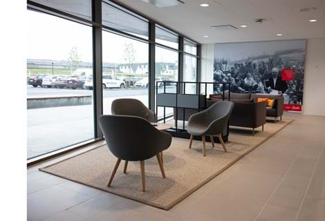 Afpasset sisal tæppe kvalitet Almadi i lounge