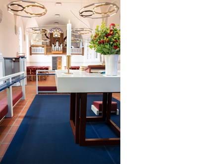 kirketæppe, altertæppe, filttæppe, filt, rug