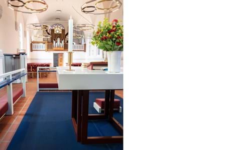 kirketæppe, altertæppe, filttæppe, filt, rug