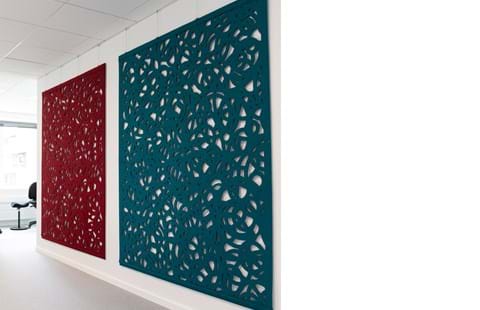 lydæmpning med Cover i filt med udskæringer