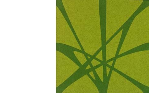 TwisterPlus akustikpanel i grøn filt på væg