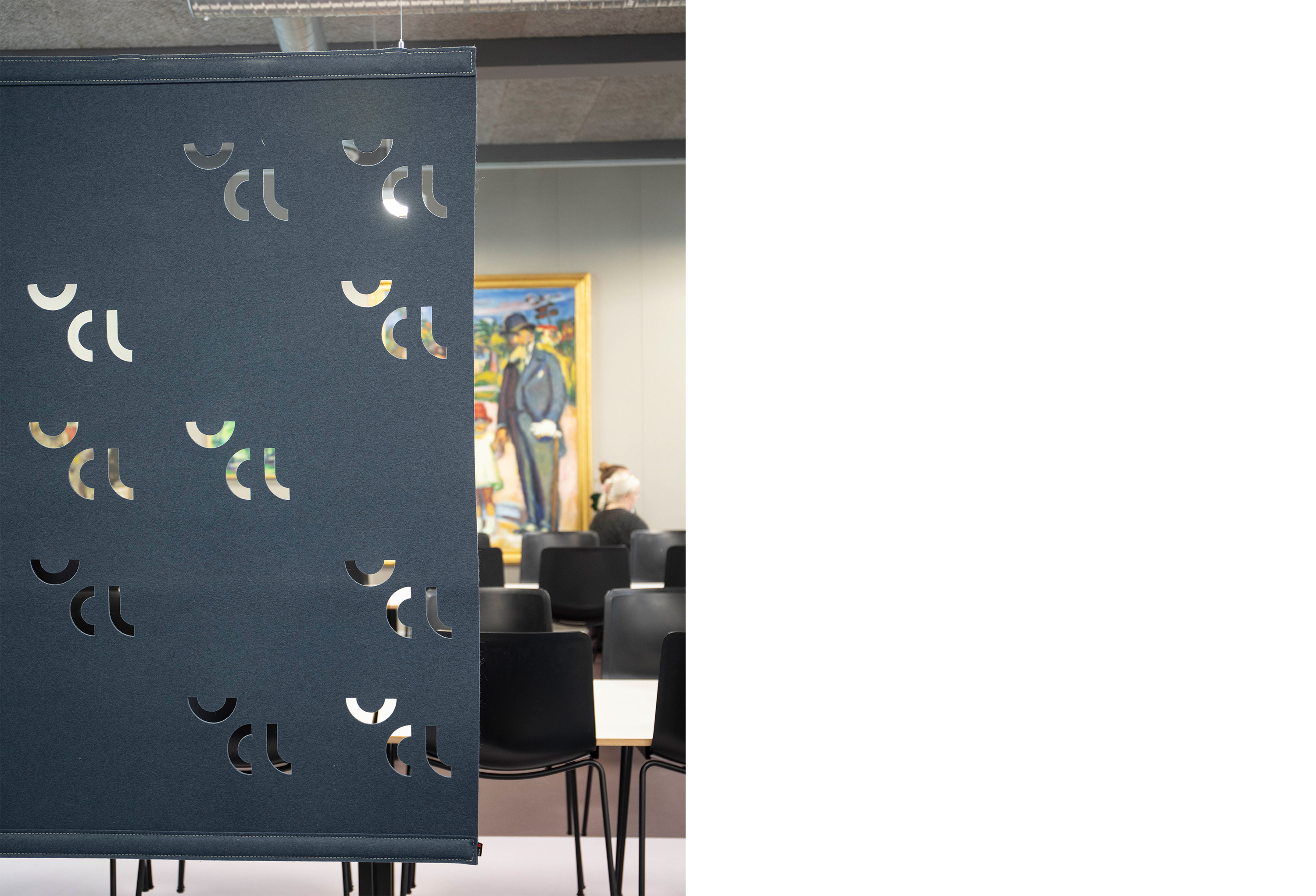 filt, Fraster filt, arbejdsro, rumdeling, skærmvæg, acoustic, roomdivider, felt.