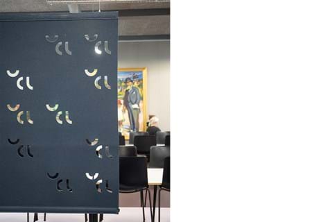 filt, Fraster filt, arbejdsro, rumdeling, skærmvæg, acoustic, roomdivider, felt.