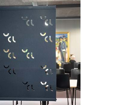 filt, Fraster filt, arbejdsro, rumdeling, skærmvæg, acoustic, roomdivider, felt.