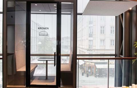 akustisk løsning, acoustic, decoration and acoustic, wool felt, baffles, vandret akustik løsning