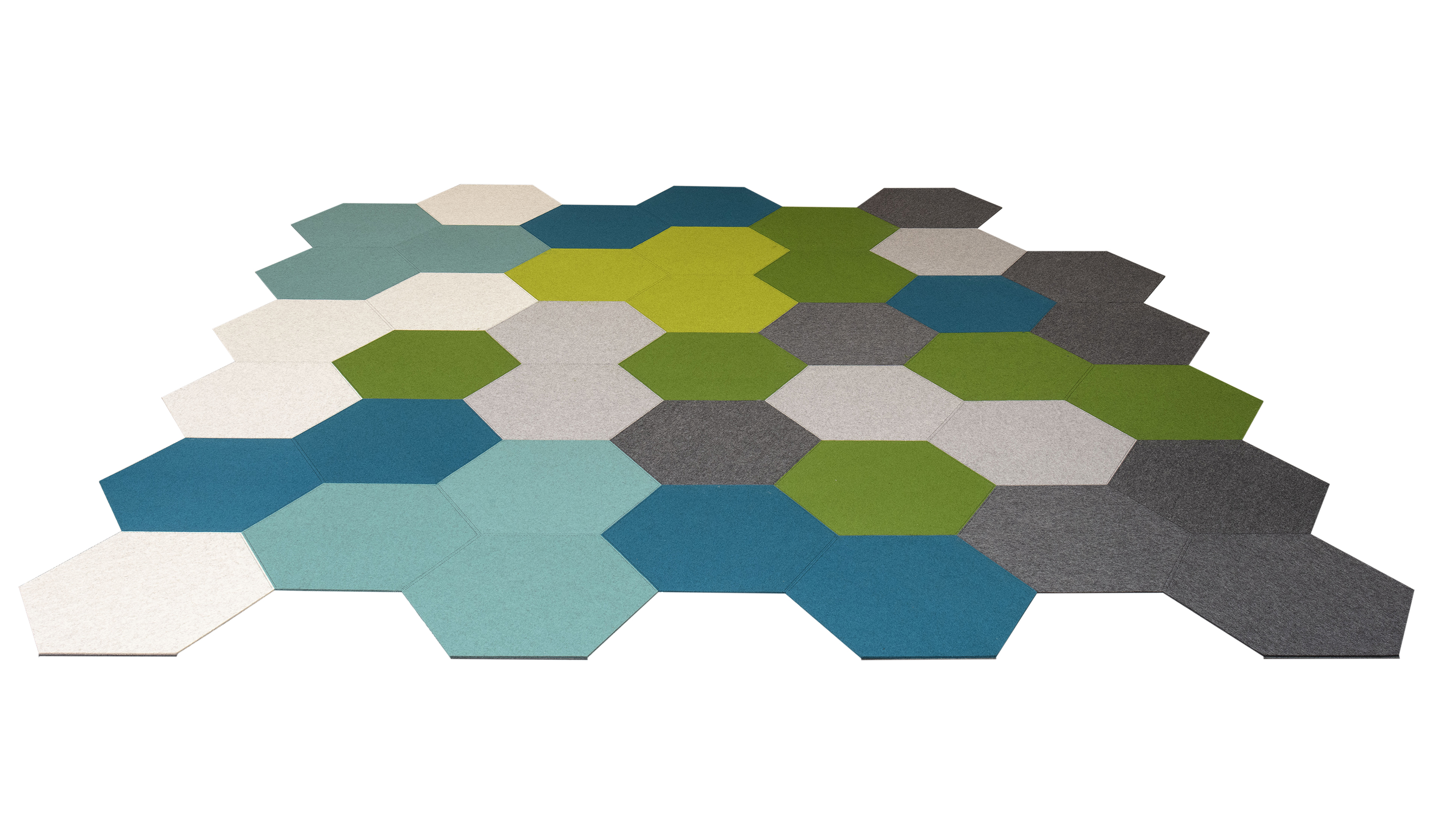 design Hexagon filttæppe