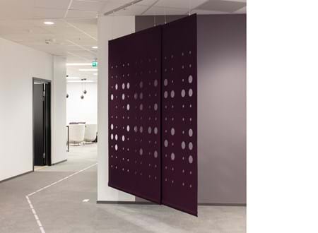 CoverSingle, rumdeler i filt, uldfilt, Roomdivider in felt,